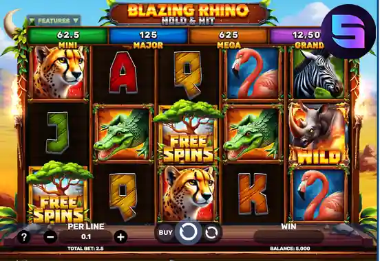 Blazing Rhino - Hold & Hit